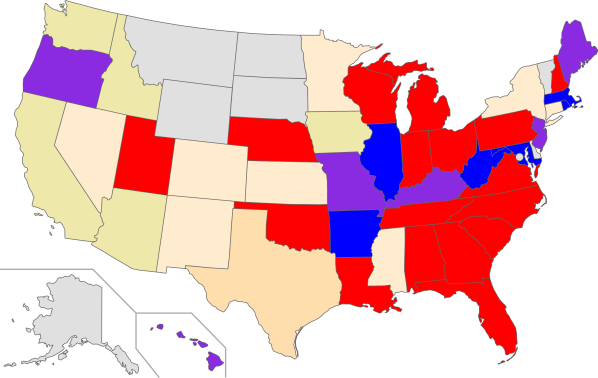 US states - 2012 redistricting - control