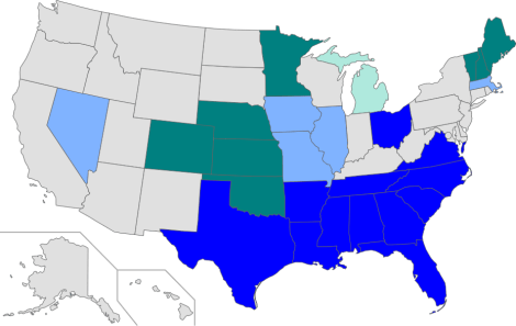 US primaries - winners - Democratic